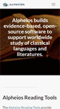 Mobile Screenshot of alpheios.net